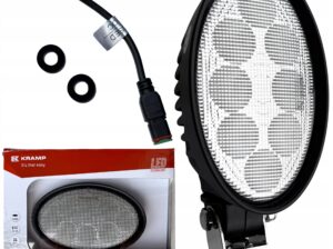 MOCNA WYDAJNA LAMPA ROBOCZA LED OWALNA 24W 2240LM ŚWIATŁO ROZROSZONE 8 LED