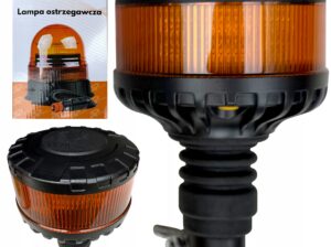 LAMPA BŁYSKOWA LED KOGUT LED LEDOWY 12-24V UCHWYT MIĘKKI ODPORNY NA GAŁĘZIE
