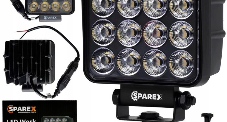 MOCNA LAMPA ROBOCZA 64 LED KWADRATOWA 64W 6400LM 12/40V ŚWIATŁO ROZPROSZONE