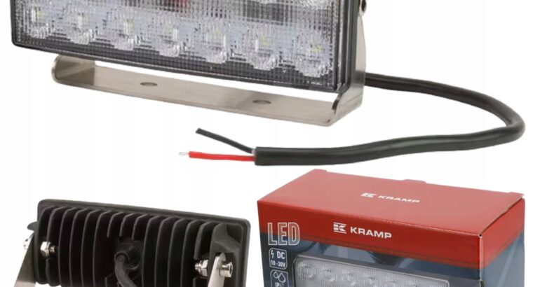 LAMPA ROBOCZA LED PROSTOKĄTNA 42W 3800LM 12/24V 14 LED ŚWIATŁO ROZPROSZONE
