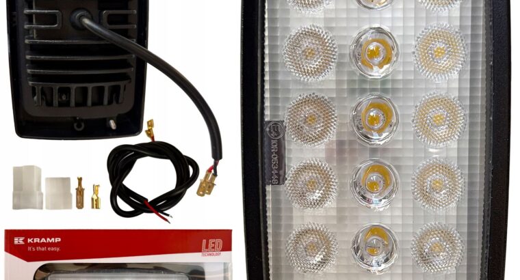 MOCNA LAMPA ROBOCZA LED PROSTOKĄT 27W 3375LM 12/24V ŚWIATŁO ROZPROSZONE