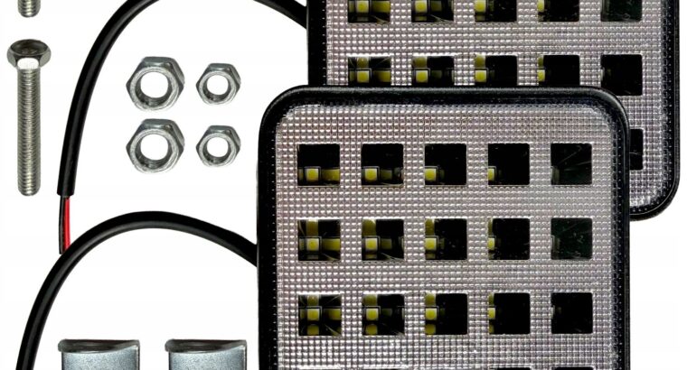 LAMPA ROBOCZA LEDOWA MINI 19 LED 10-30V 83x83x20mm OBUDOWA ALUMINIOWA