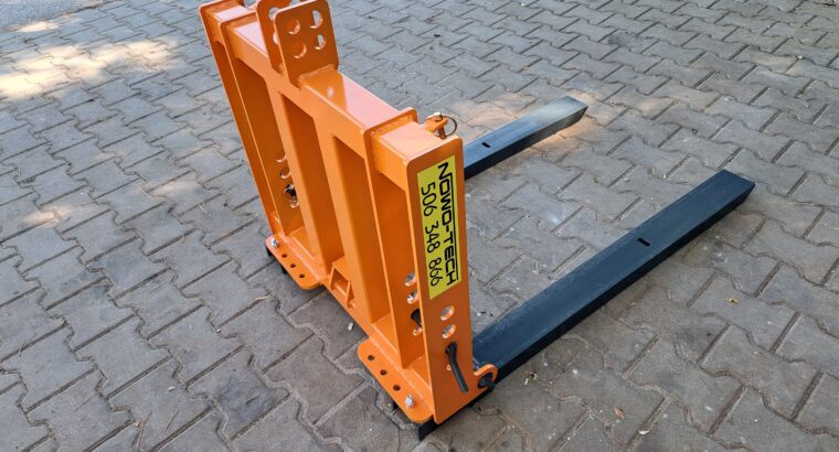 paleciak na tył ciągnika z regulacją szerokości i kulą zaczepową