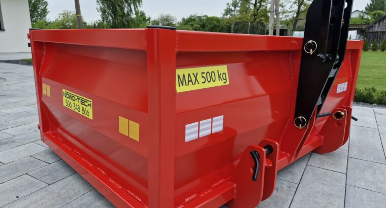 skrzynia transportowa na tył ciągnika tylny TUZ kiper mechaniczny
