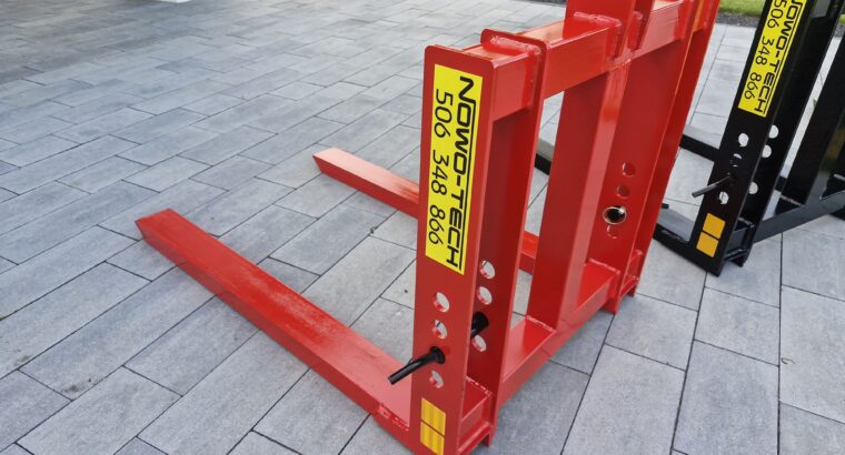 paleciak na tył ciągnika, widły do palet, 4 uchwyty mocujące, nowość