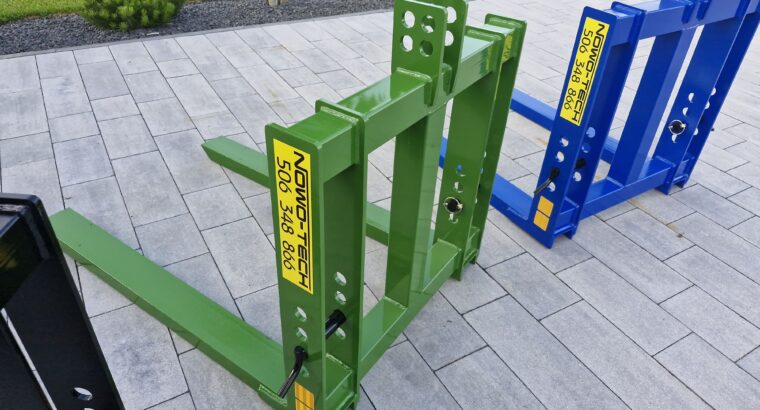 paleciak na tył ciągnika, widły do palet, 4 uchwyty mocujące, nowość