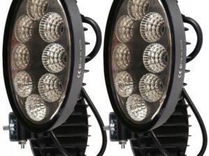 LAMPA ROBOCZA LEDOWA OWALNA 8 LED 10-30V 140X120X60MM OBUDOWA ALUMINIOWA