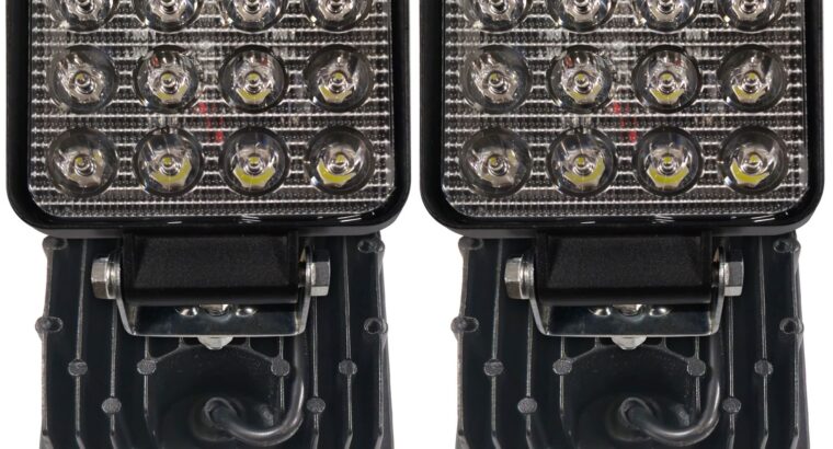 LAMPA ROBOCZA LEDOWA 48 LED 9-30V 16X3W 125x107MM ALUMINIOWA OBUDOWA