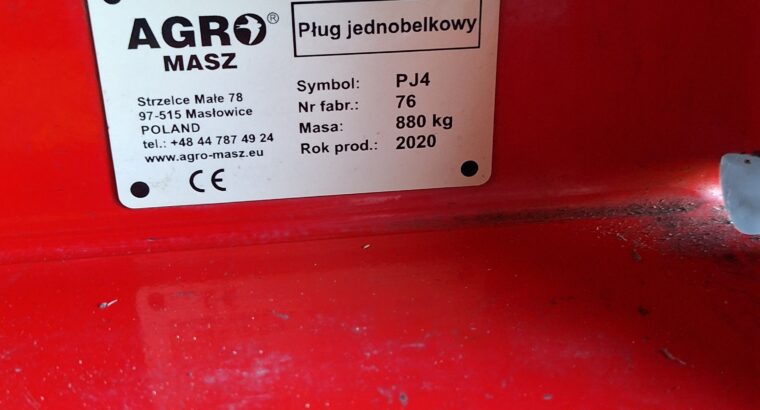 Sprzedam pług Agro Masz PJ4 (3+1) kvernelanda